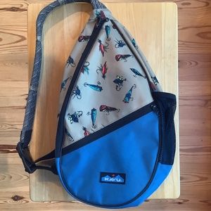HTF Kavu Top Water Paxton Pack Crossbody Bag EUC
